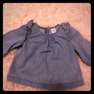 Gap 6-12 months chambray top